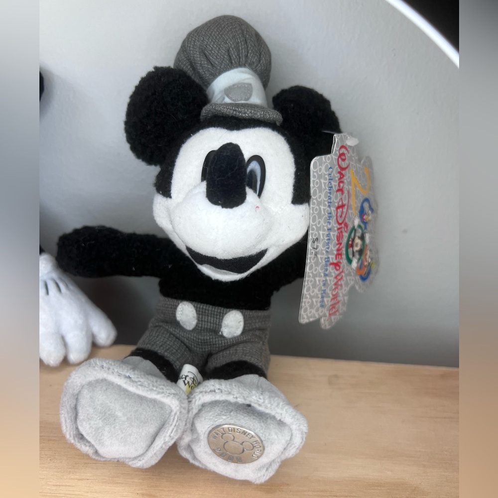 Vintage 2000 Steamboat Willie stuffed animal